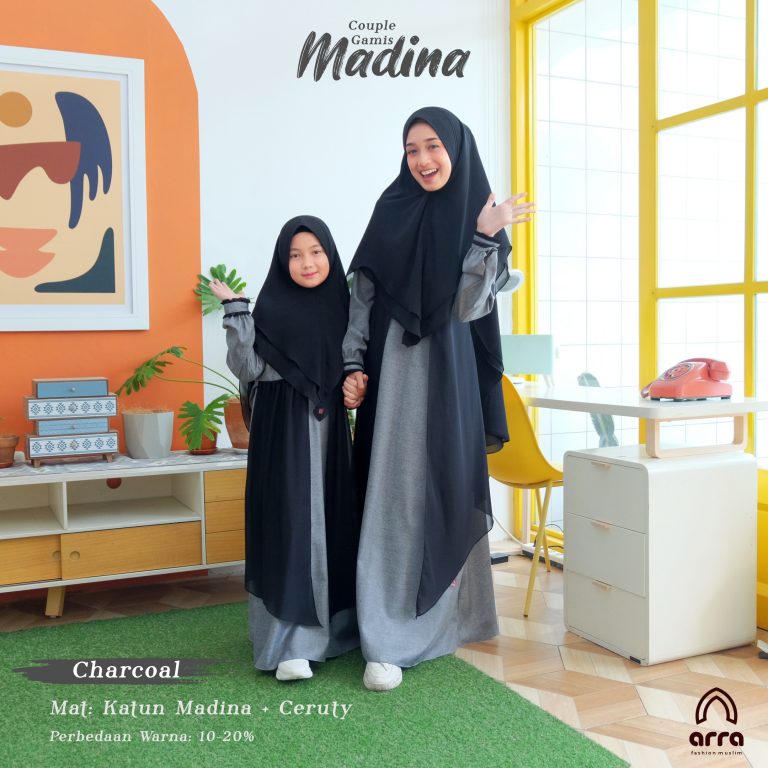 Couple Gamis Charcoal
