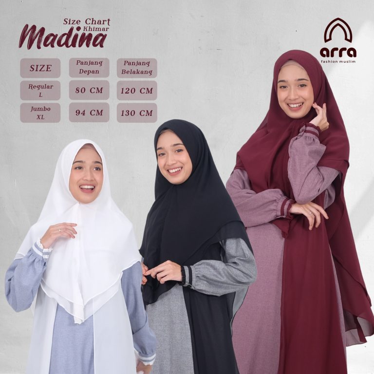Size Chart Khimar Madina