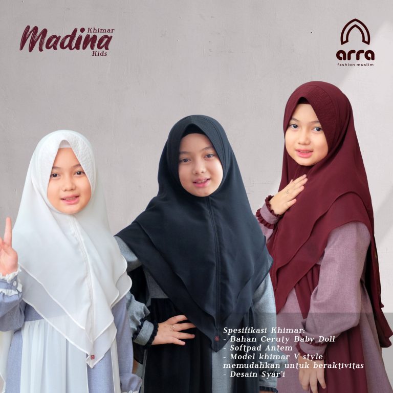 Spesifikasi Khimar Madina Kids
